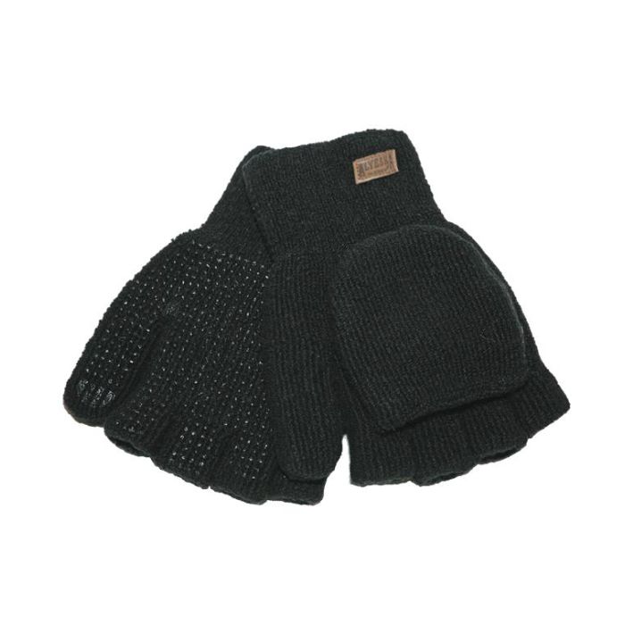Kinco 5110 Winter Lined Fingerless Wool Gloves w/ PVC Dots