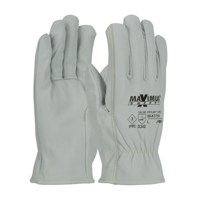 ArcTek Grain Goatskin 3 Gauntlet Backhand Impact Kevlar® Lined 20