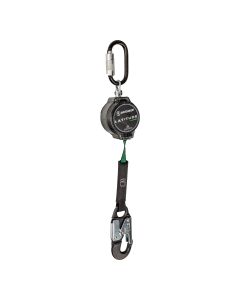 Safewaze 018-5009 Latitude Pro 7' Single Web SRL-P Triple Lock Carabiner Alu Snap Hook
