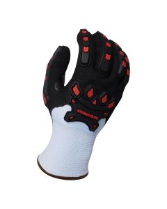 Armor Guys 04-314 Extraflex A4 Acrylic Fleece Lined Blue Nylon Impact Glove HCT 3/4 Dip Latex Foam