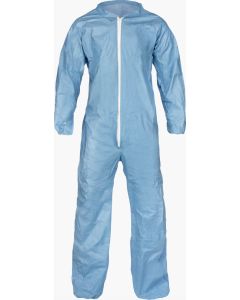Lakeland 7417B Pyrolon Plus 2 Disposable Coverall with Elastic Wrists and Ankles, Collar, no Hood or Boots