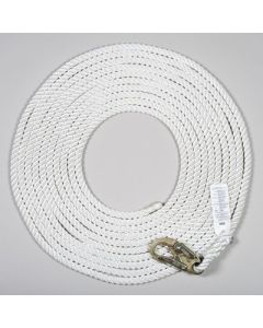 MSA 415865 Polyester Rope Vertical Lifeline with 36C snaphook, 25ft, ANSI