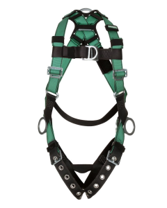 MSA 10197207 V-FORM Harness, Back, Chest & Hip D-Rings, Tongue Buckle Leg Straps Standard Size