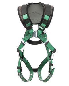 MSA 10206089 V-FORM+ Harness, Back & Hip D-Rings, Tongue Buckle Leg Straps XL Size