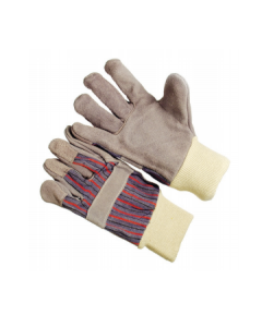 Seattle Glove 1245 Select shoulder Leather Gloves, stripe fabric back, lined palm (sold by the dozen)