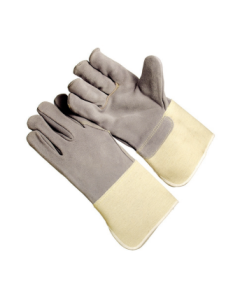 Seattle Glove 1421 Full side split leather back, 4.5” rubberized cuff, Kevlar sewn (sold by the dozen)
