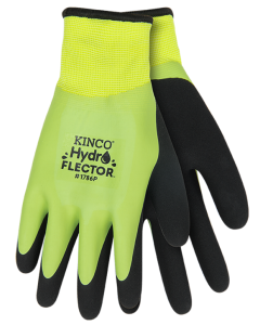 Kinco 1786PHVL Hi-Vis Lime Hydroflector Lined Waterproof Hi-Vis Green Thermal Knit Shell & Double-Coated Latex