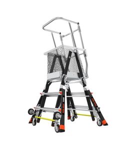 Little Giant 18503-240 Adjustable 3' - 5' Safety Cage - Type IAA Ladder