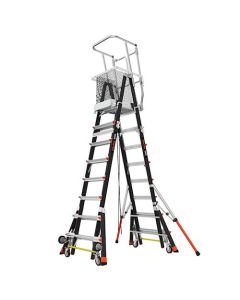 Little Giant 18515-240 Adjustable 8' - 14' Safety Cage - Type IAA Ladder