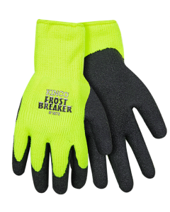 Kinco 1875 Hi-Vis Green Frost Breaker Hi-Vis Thermal Knit Shell & Latex Palm Gloves