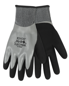 Kinco 1886P Hydroflector Lined Waterproof Thermal Knit Shell & Double-Coated Nitrile Gloves
