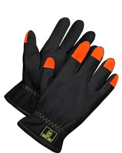 Bob Dale 20-1-10761 Goatskin Driver Gloves with Hi-Vis Fingertips