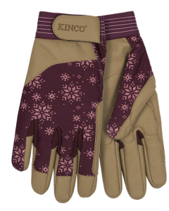 Kinco 2002HKW Women’s Kincopro Lined Burgundy Synthetic Gloves with Pull-Strap