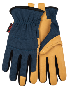 Kinco 2019B Navy Blue Kincopro Breathable Light-Duty Black Synthetic Gloves