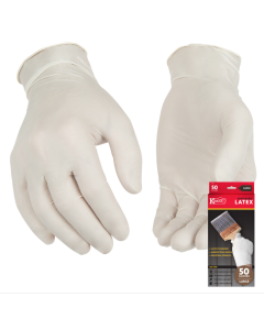 Kinco 2110 50-Glove Disposable White Powdered Latex Gloves Multi-Pack