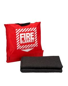 First Aid Only 21-650 62"x84" Wool Fire Blanket in Hanging Pouch