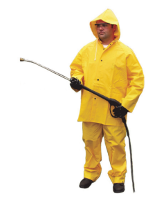 Seattle Glove 3001 3 Piece Yellow Rainsuit, .35 Mm, PVC/Polyester, Detachable Hood