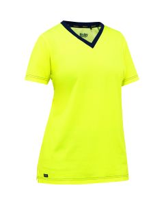 Bisley by PIP 310W1118 Non-ANSI Women's Short Sleeve T-Shirt Yellow
