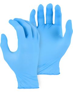Majestic 3273 Disposable Exam Grade Nitrile Glove, Powder-Free, Blue
