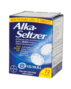 Hart Health 5310 Alka Seltzer, stomach and pain reliever, effervescent tablets, 36/2's box