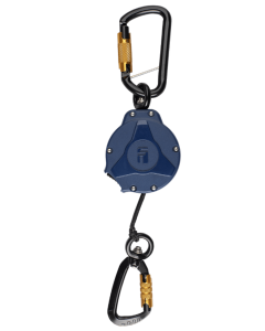 Falltech 5430A1 Retractable Tool Tether, Dyneema Rope with Dual Aluminum Carabiners, 48"