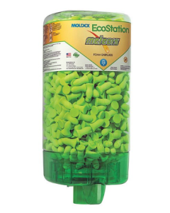 Moldex 6707 EcoStation with Meteors Uncorded Disposable Foam Earplugs Starter Pack NRR 33 dB