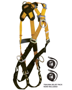 Falltech 7029 Journeyman Flex Steel 4D Cross-over Climbing Full Body Harness