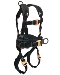Falltech 8070 Arc Flash Nomex 3D Construction Belted Full Body Harness, Quick Connect Adjustments