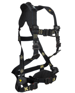 Falltech 8077FDQC FT-Arc Flash 2D Climbing Non-Belted Full Body Harness, Overmolded Quick Connect Adjustments