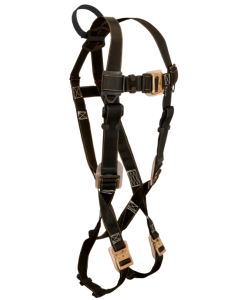 Falltech 8087 Arc Flash Nylon Standard Non-belted Looped Full Body Harness, Quick Connect Adjustment