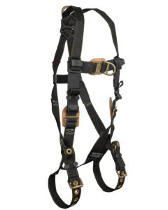Falltech 8087DFD Arc Flash Nylon 2D Climbing Non-belted Full Body Harness, Tongue Buckle Leg Adjustment
