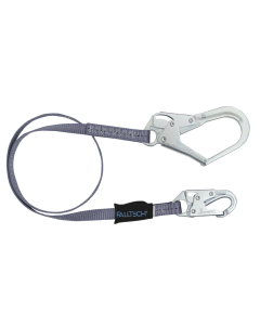 Falltech 82033 3' Web Restraint Lanyard, Fixed-length with Steel Connectors