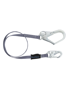 Falltech 82043 4' Web Restraint Lanyard, Fixed-length with Steel Connectors