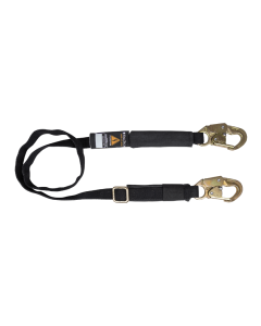 Falltech 8209AFB 4' to 6' Arc Flash Adjustable Length Restraint Lanyard with Snap Hooks