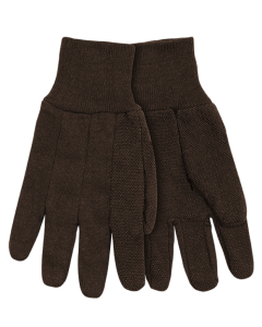 Kinco 820PD 9 oz. Brown Jersey Gloves with Mini PVC Dots