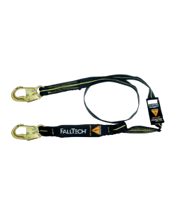 Falltech 8242AF 6' Arc Flash Energy Absorbing Lanyard, Single-leg with Steel Snap Hooks Play