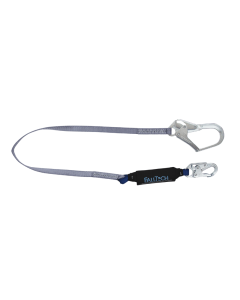 Falltech 82563 6' ViewPack Energy Absorbing Lanyard, Single-leg with Steel Connectors