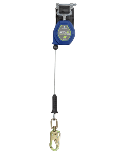 Falltech 82808SP2 8' FT-X Cable Class 2 Leading Edge Personal SRL-P, Single-leg with Steel Swivel Snap Hook