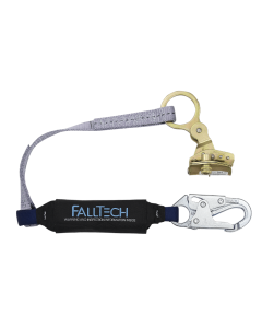 Falltech 8358 Hinged Trailing Rope Adjuster with 3' ViewPack Energy Absorbing Lanyard