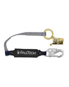 Falltech 8388 Hinged Trailing Fall Arrester with Anti-panic and 3' ViewPack Energy Absorbing Lanyard
