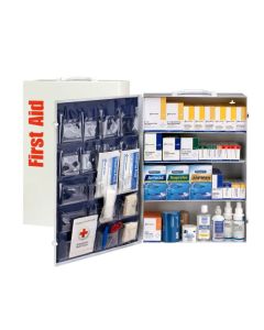 First Aid Only 90576 4 Shelf First Aid Cabinet With Medications, ANSI Compliant