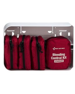 First Aid Only 91161 Texas Mandate Bleed Control Cabinet Cabinet includes four Standard 91159 version kits.