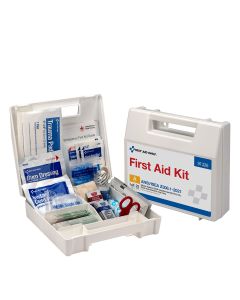 First Aid Only 91326 25 Person ANSI 2021 Class A Plastic First Aid Kit with Dividers