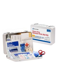 First Aid Only 91336 25 Person ANSI 2021 Class A Heavy Duty Vehicle Metal First Aid Kit