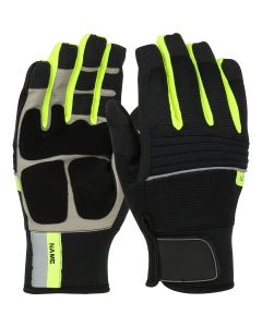 PIP 96652 Hi-Vis Yeti Thermal Glove with Synthetic Leather Palm and Fleece Lining - Waterproof Insert- 3PR Per Pack