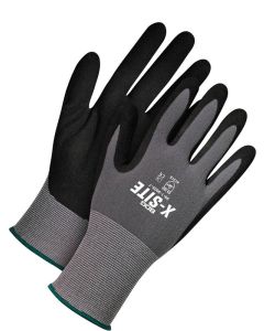 Bob Dale 99-1-9605 Seamless Knit Grey Nylon 15G Black NFT Palm