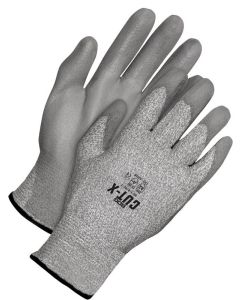 Majestic 35-1500 Cut-Less Watchdog Knit Gloves with Polyurethane Palm, Size Medium