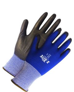 Bob Dale 99-1-9865 Blue Fine Knit 18G Nylon Black Polyurethane Palm