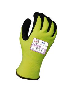 Armor Guys 04-321 Extraflex A4 Acrylic Fleece Lined Hivis Yellow Glove Latex Foam