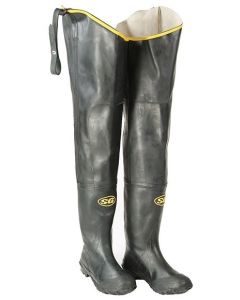 Seattle Glove BHW30 Black Hip Wader with Plain Toe, Fabric Lined Boots